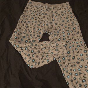 Gray Juicy Couture Cheetah Sweater Jogger XL